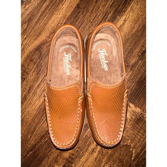 Florsheim jasper perf Jr saddle tan boys 11M venetian loafer NIB - Picture 4 of 6